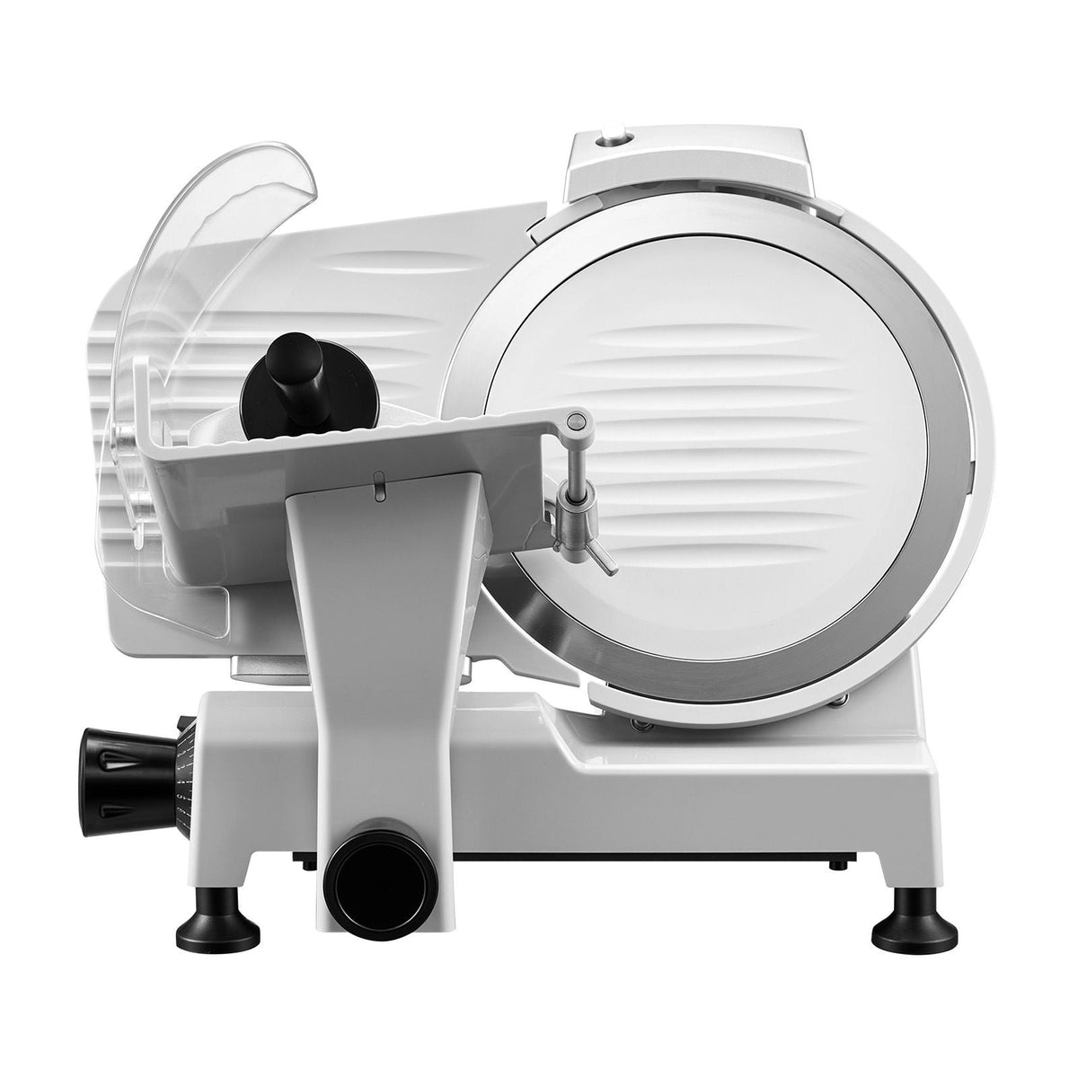 Commercial Meat Slicer, 300W Electric Cutter, Removable 10" Carbon Steel Blade and Food Tray, 0-0.47" Adjustable Thickness Food Slicer Machine,for Frozen Meat, Ham, Baguett, Steak, ETL Approved