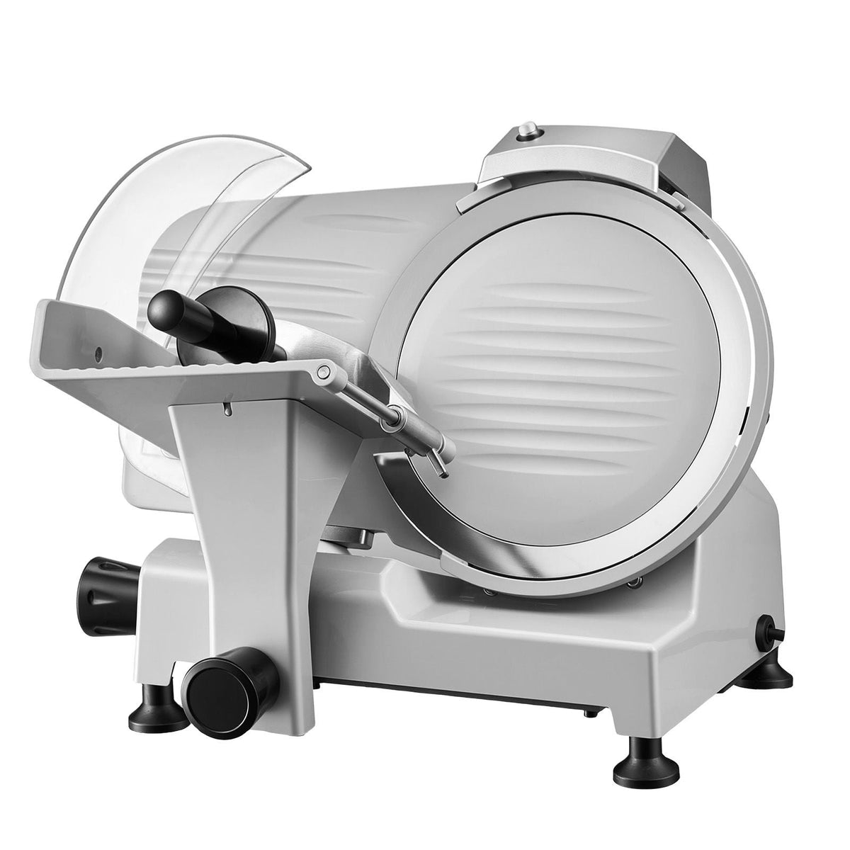 Commercial Meat Slicer, 300W Electric Cutter, Removable 10" Carbon Steel Blade and Food Tray, 0-0.47" Adjustable Thickness Food Slicer Machine,for Frozen Meat, Ham, Baguett, Steak, ETL Approved