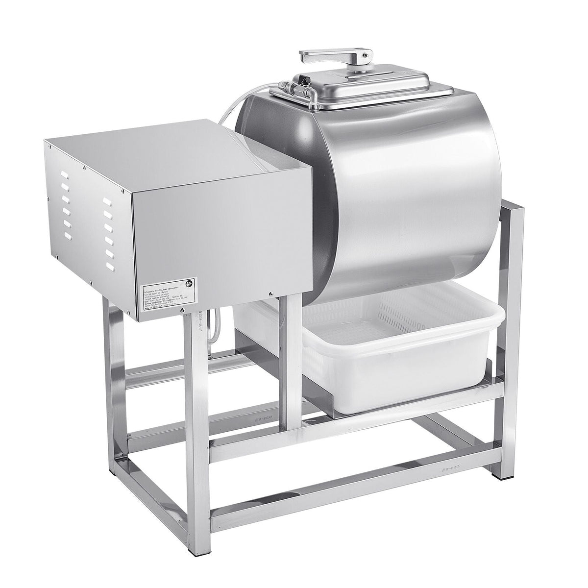 Commercial Meat Tumbler Marinator, 40L Vacuum Tumbler Marinating Machine with Bidirectional Rotation and 3-Speed, Stainless Steel Vacuum Curing Machine for Chicken Pork Fish, Steak House