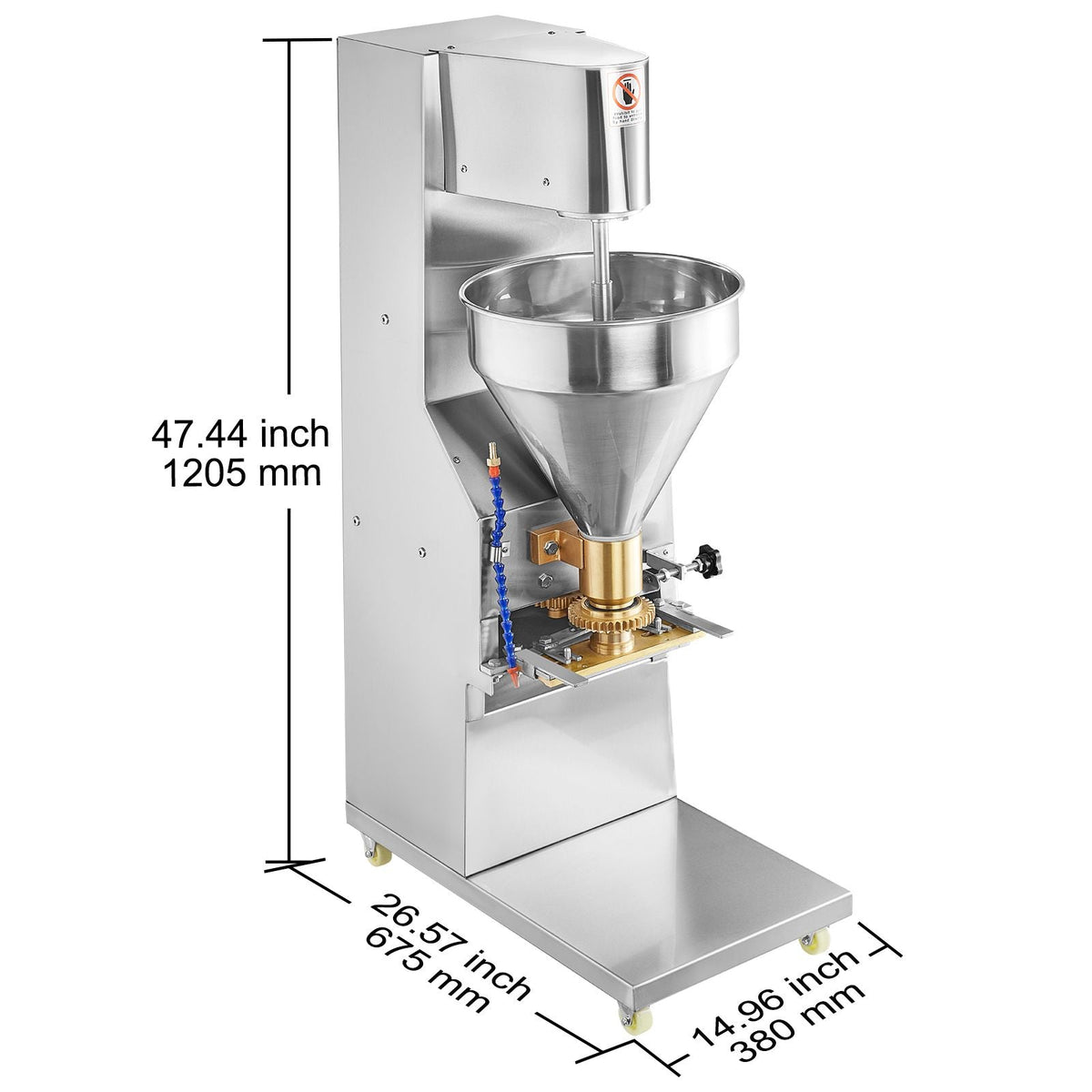 Commercial Meatball Forming Machine, 280 PCs/min Automatic Meatball Maker, 1100W Electric Fish Beef Pork Shrimp Ball Making Tool, Stainless Steel Meatball Former with 18/20/22/26/30/32 mm Models
