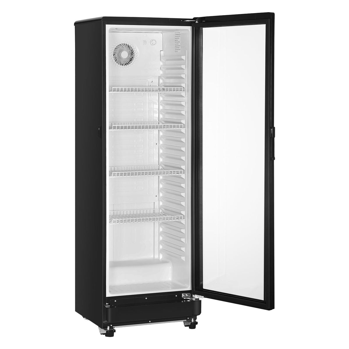 Commercial Merchandiser Refrigerator, 8.1 CU.FT Glass Door Display Refrigerator Upright Fridge, Beverage Refrigerator Cooler Merchandiser with 4 Adjustable Shelves and Soft LED Light, Black