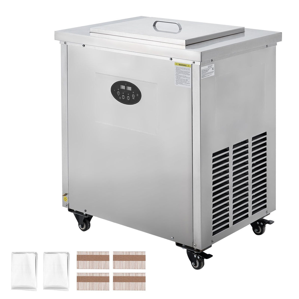 Commercial Popsicle Machine, 2 Mould Set - 52 PCS Ice Pops Making Machine, Stainless Steel Commercial Ice Lolly Maker, Ice Sticks Popsicle Machine for Bar, Cafes, Milktea Store (26PCS / Mould Se