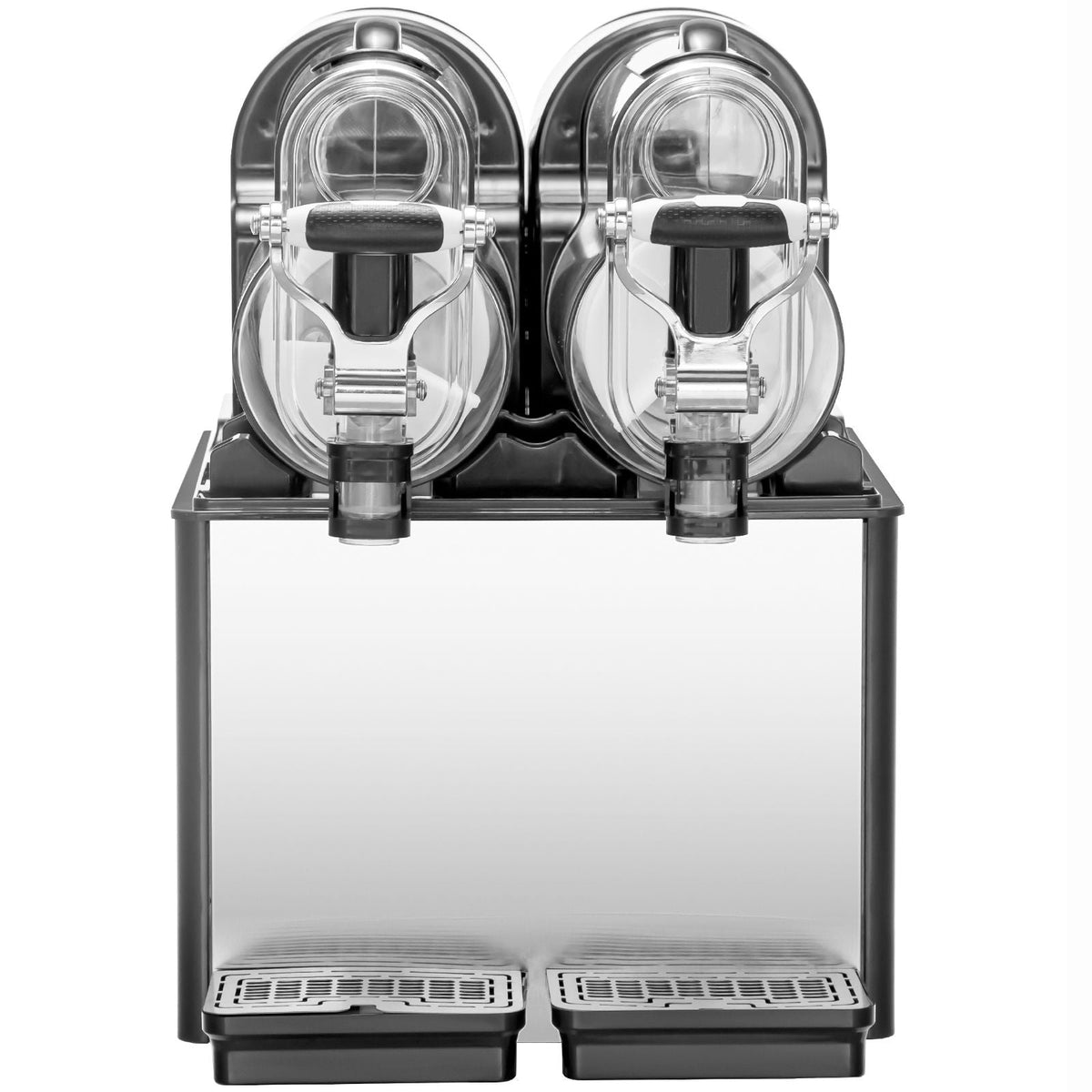 Commercial Slushy Machine, 3Lx2 Double Tank Frozen Drink Machine, 24 Cups Stainless Steel Margarita Smoothie Frozen Drink Maker, Slushie Maker for Home Party Restaurants Cafe Bars