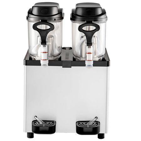 Commercial Slushy Machine, 6 L x 2 Tanks 50 Cups Margarita Machine, 700W 110V Stainless Steel Smoothie Frozen Drink Maker, Perfect for Supermarkets Cafes Restaurants Bars and Home Use, Silver