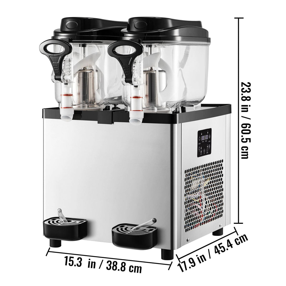 Commercial Slushy Machine, 6 L x 2 Tanks 50 Cups Margarita Machine, 700W 110V Stainless Steel Smoothie Frozen Drink Maker, Perfect for Supermarkets Cafes Restaurants Bars and Home Use, Silver