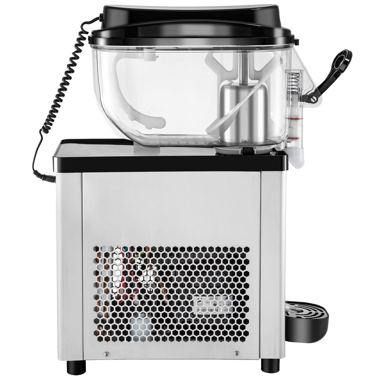 Commercial Slushy Machine, 6L/1.6 Gallons 25 Cups Single-Bowl, 300W 110V, Stainless Steel Margarita Smoothie Frozen Drink Maker, Slushie Machine for Supermarkets Cafes Restaurants Bars Home Use