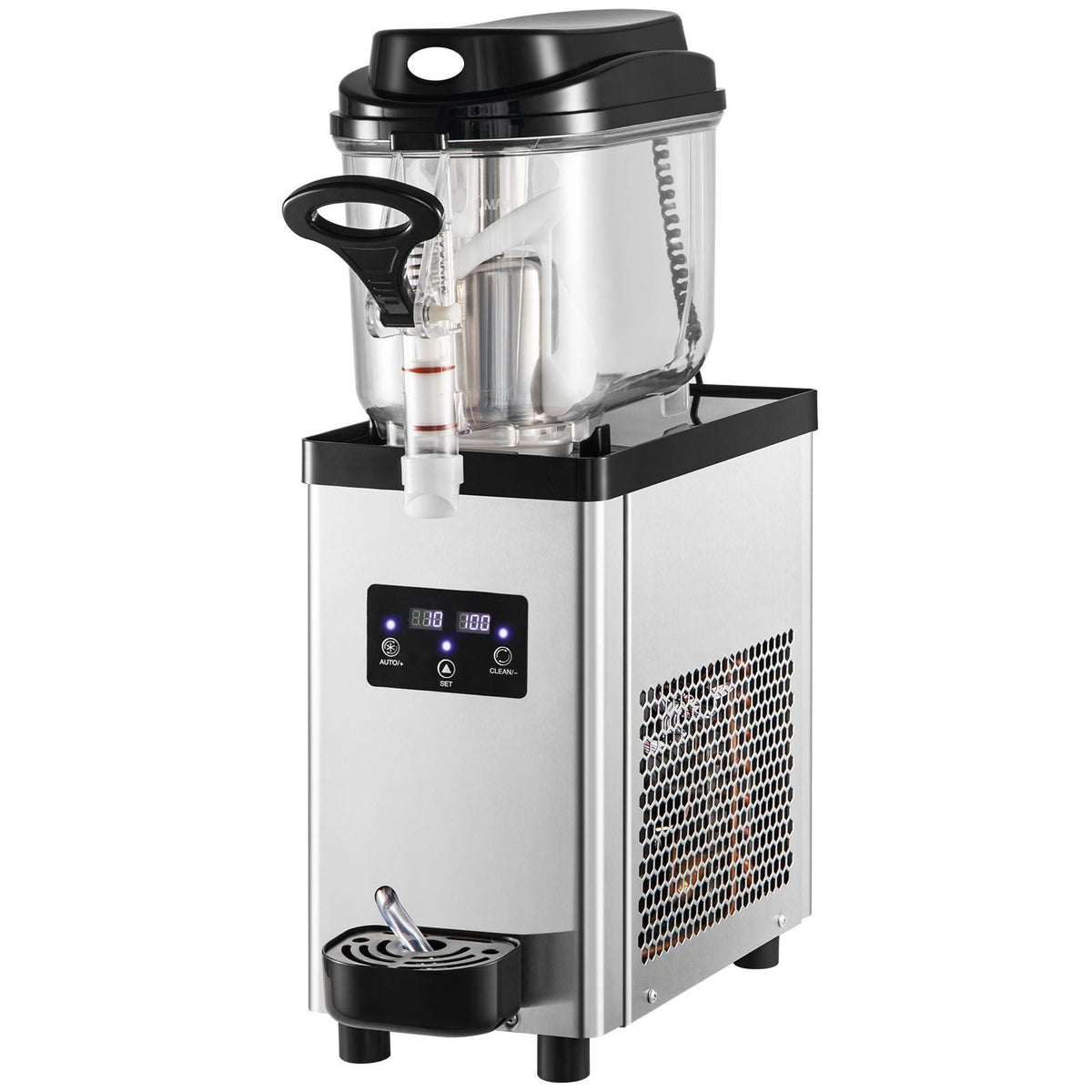 Commercial Slushy Machine, 6L/1.6 Gallons 25 Cups Single-Bowl, 300W 110V, Stainless Steel Margarita Smoothie Frozen Drink Maker, Slushie Machine for Supermarkets Cafes Restaurants Bars Home Use