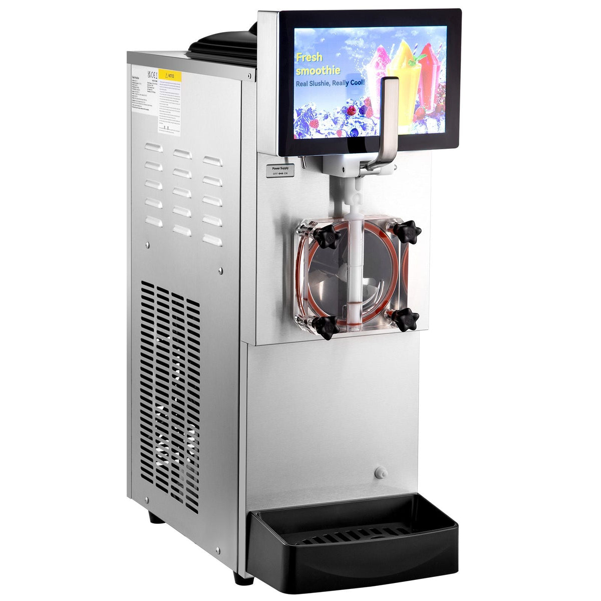 Commercial Slushy Machine, 8L / 2.1 Gal Single Bowl, Cool and Freeze Modes, 1050W Stainless Steel Margarita Smoothie Frozen Drink Maker, Slushie Machine for Party Cafes Restaurants Bars Home