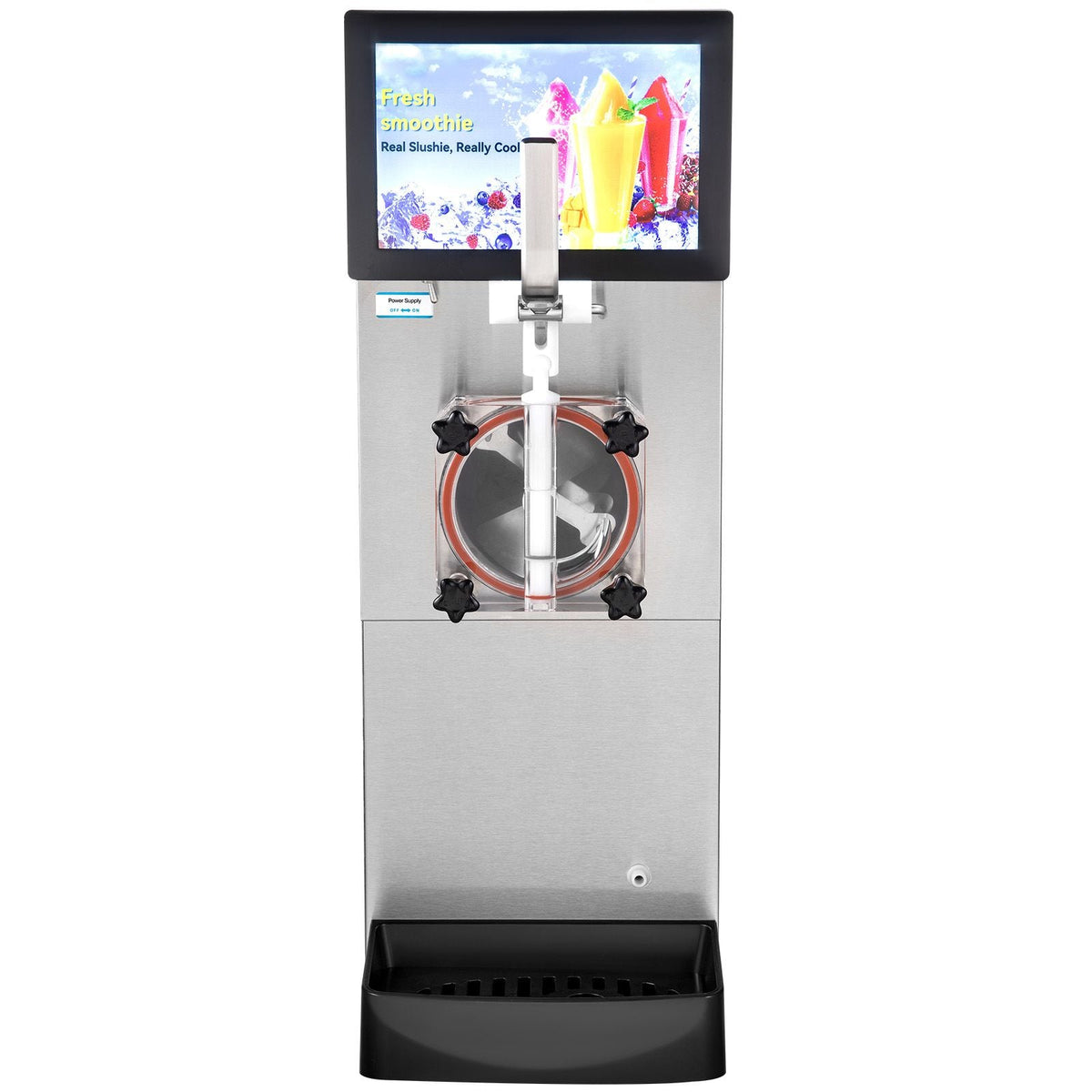 Commercial Slushy Machine, 8L / 2.1 Gal Single Bowl, Cool and Freeze Modes, 1050W Stainless Steel Margarita Smoothie Frozen Drink Maker, Slushie Machine for Party Cafes Restaurants Bars Home