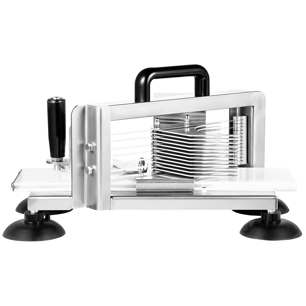 Commercial Tomato Slicer, 3/8 inch Tomato Cutter Slicer, Stainless Steel Heavy Duty Tomato Slicer Machine, Manual Tomato Slicer with Non-slip Feet, for Cutting Tomatoes, Cucumbers, Bananas