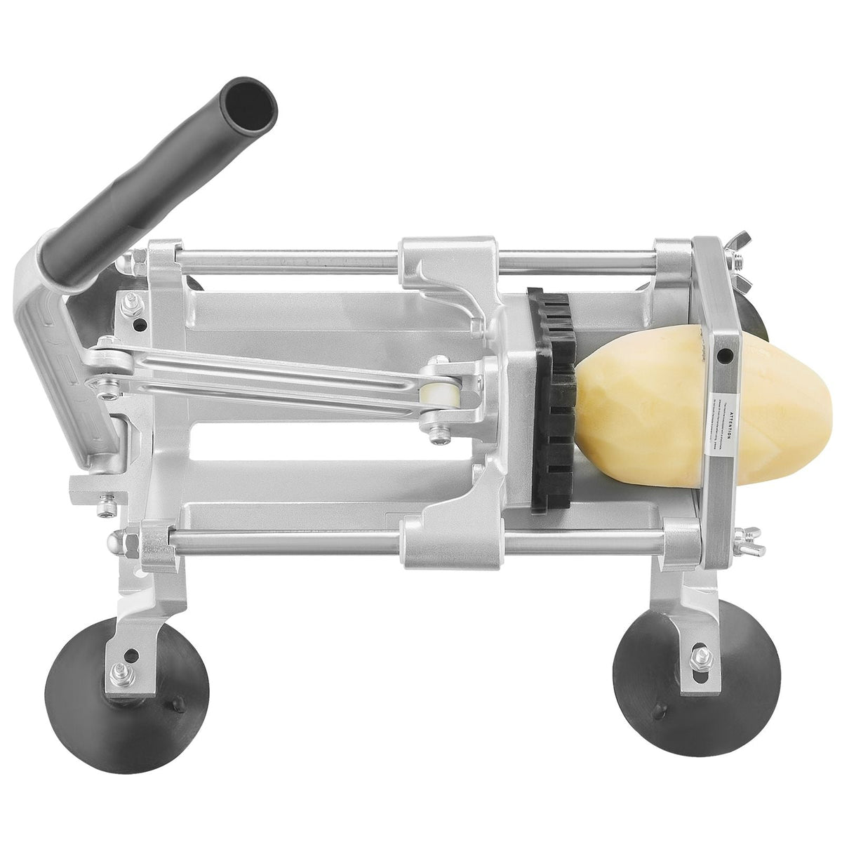 Commercial Vegetable Slicer, 1/4"+3/8"+1/2" Fruit Slicer, Stainless Steel and Aluminum Alloy Vegetable Cutter Slicer Machine, Manual Slicer with Non-slip Feet, for Radishes, Onions, Potatoes