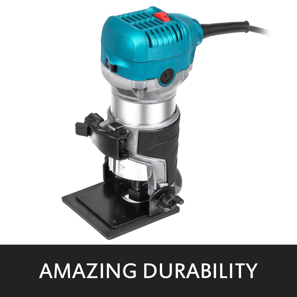 Compact Router 1.25HP With Fixed Base, Plunge Base and Tilt Base, Variable Speed Wood Router Kit Max Torque 30,000RPM 800W For Woodworking & Furniture Manufacturing
