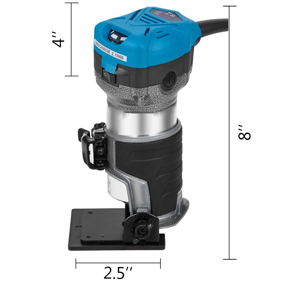 Compact Router 1.25HP With Fixed Base, Plunge Base and Tilt Base, Variable Speed Wood Router Kit Max Torque 30,000RPM 800W For Woodworking & Furniture Manufacturing