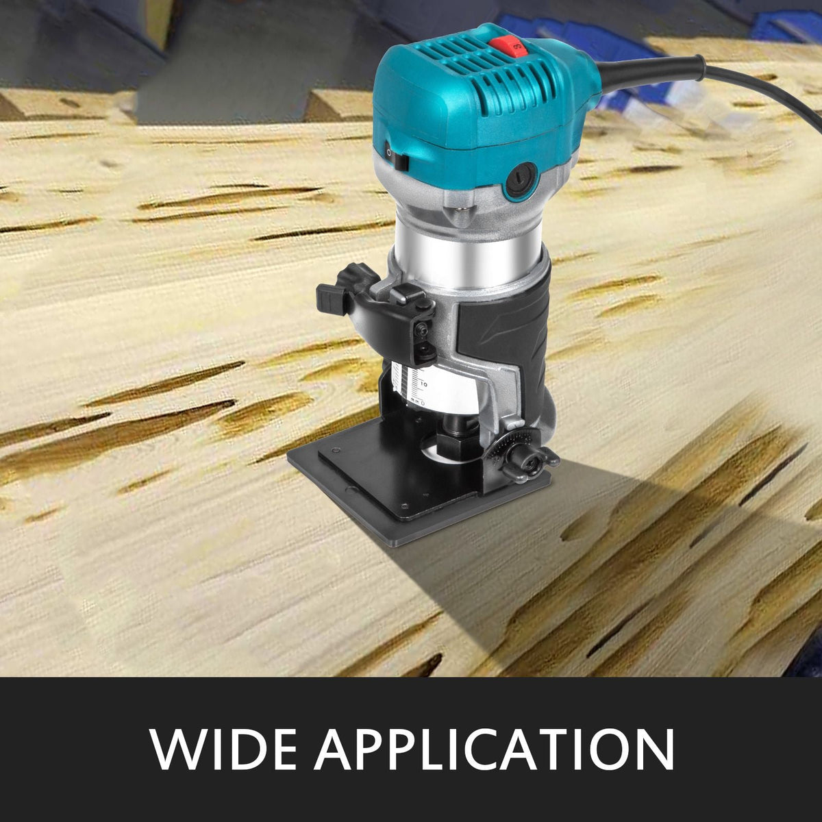Compact Router 1.25HP With Fixed Base, Plunge Base and Tilt Base, Variable Speed Wood Router Kit Max Torque 30,000RPM 800W For Woodworking & Furniture Manufacturing