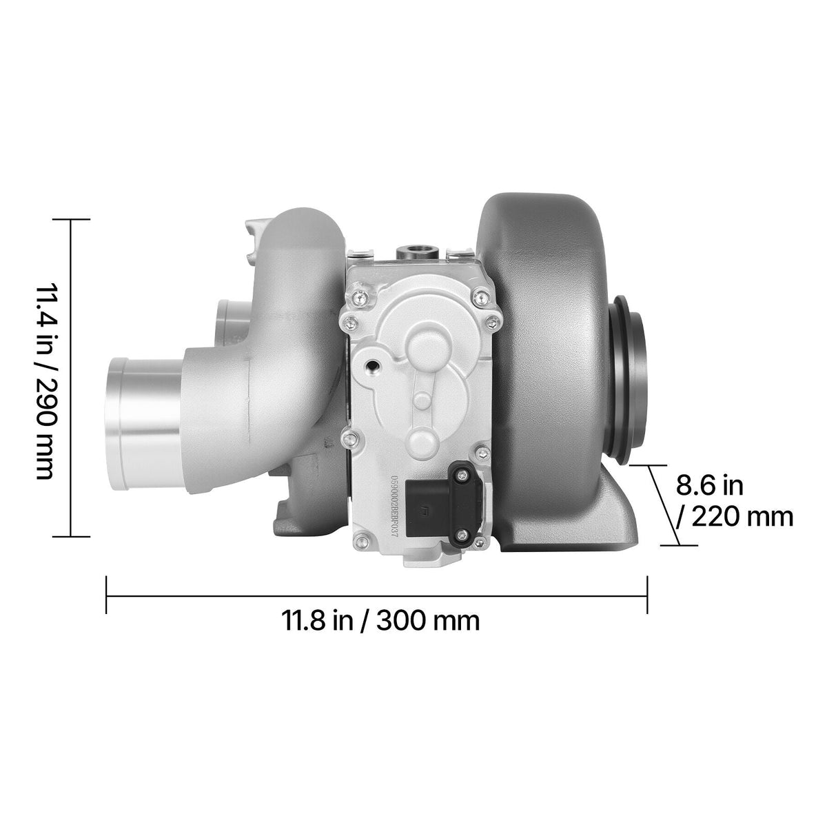 Complete Turbo Turbocharger Kit with Solenoid Valve, Compatible with 2013-2018 Dodge Ram 2500 3500 ISB 6.7L I6 ISB Turbo Diesel Engine, Replace# 5327046HX, 5326055HX, 5326056HX, 68212739AA