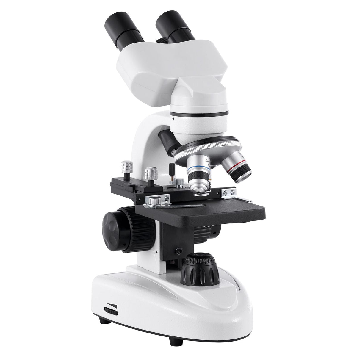 Compound Binocular Microscope, 40-2000X Magnification, Professional Compound Microscope for Adult with Phone Adapter, LED Light, Aluminum Alloy Body, for Lab, School, Home, Education