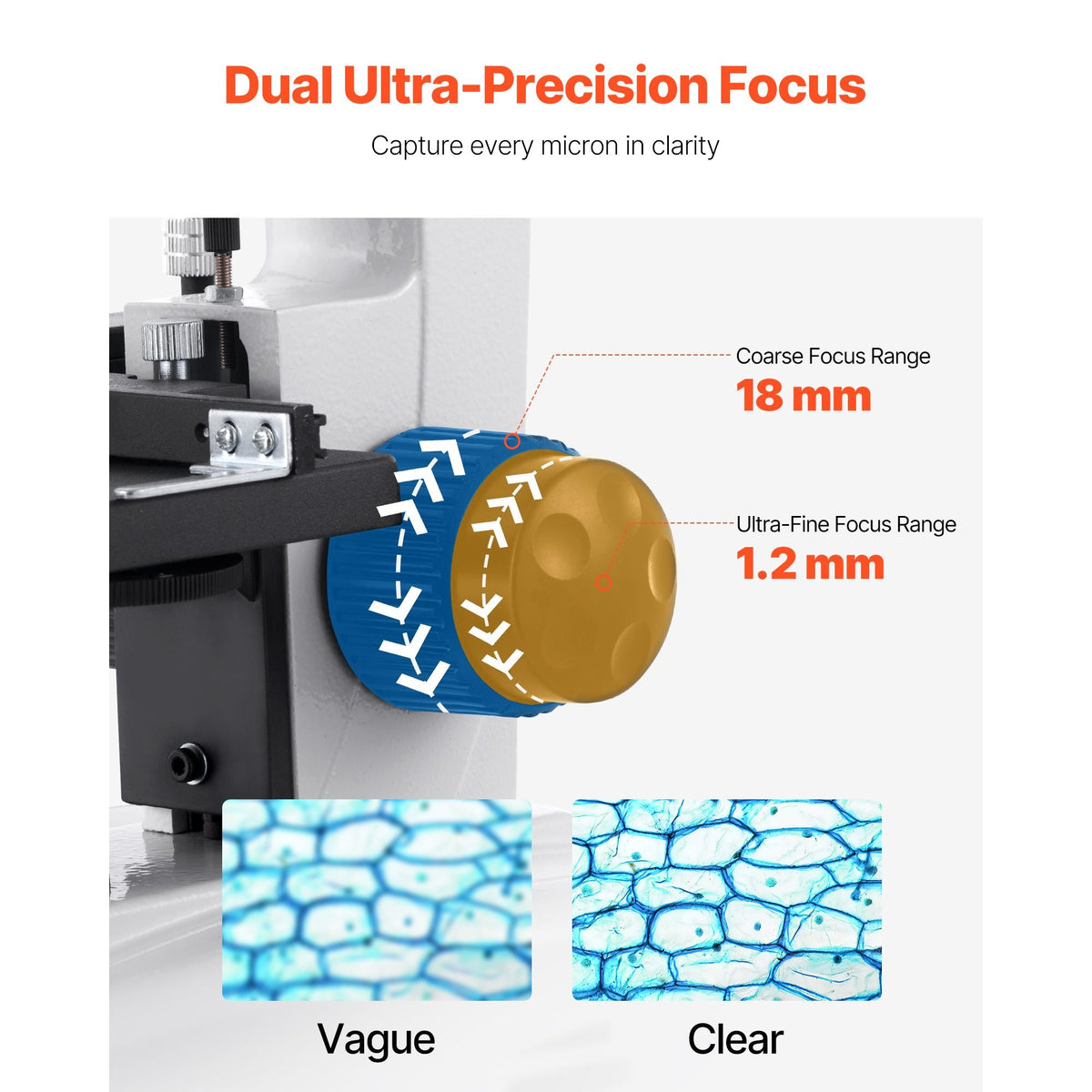 Compound Binocular Microscope, 40-2000X Magnification, Professional Compound Microscope for Adult with Phone Adapter, LED Light, Aluminum Alloy Body, for Lab, School, Home, Education