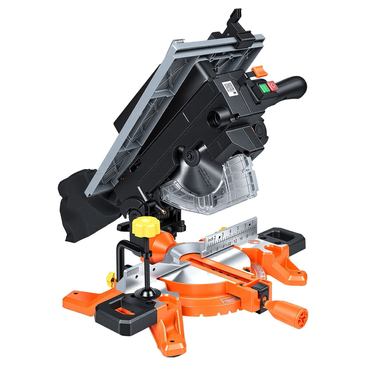 Compound Miter Saw, 8-1/4 inch Blade, 2-in-1 Miter/Table Saw, with Precision Laser Alignment, Adjustable Angles, 4800 RPM, with Splash Guard, for Cutting Wood, Metals, Laminates, and Plastic