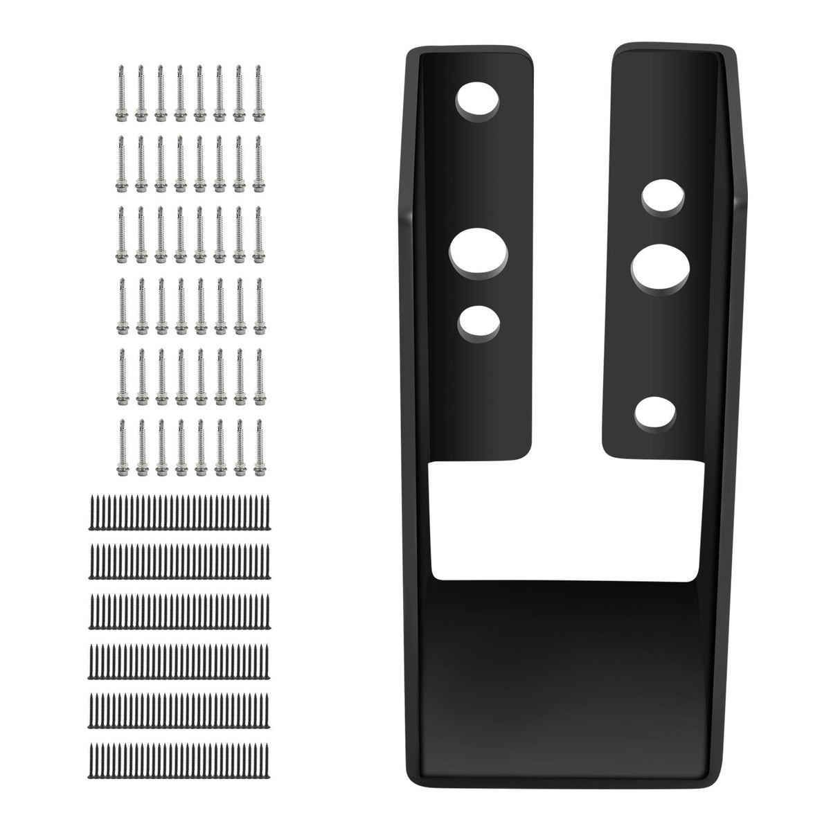 Concealed Joist Hanger, 2"x4" Outdoor Accent Concealed-Flange, Pack of 24 Concealed Joist Bracket, Q235 Steel Plate Powder-Coated Concealed Face Mount Joist Hanger Inner 40x91 mm for Beam Swing