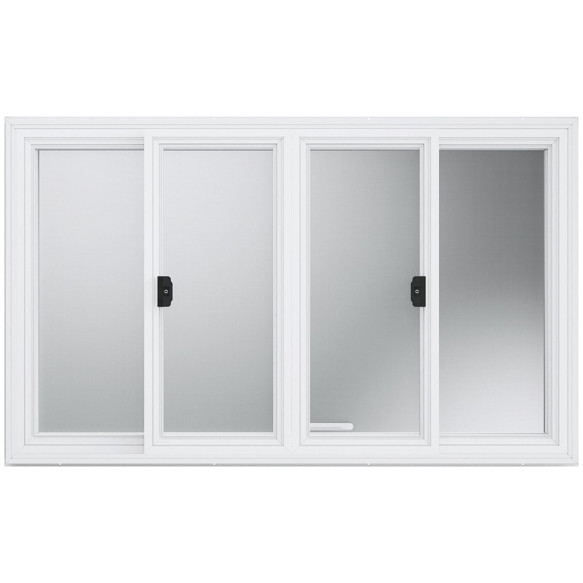 Concession Window 60"x36", Aluminum Alloy Food Truck Service Window with 4 Horizontal Sliding Windows & Awning Door & Drag Hook, Up to 85 Degrees Serving Window for Food Truck Concession Trailer