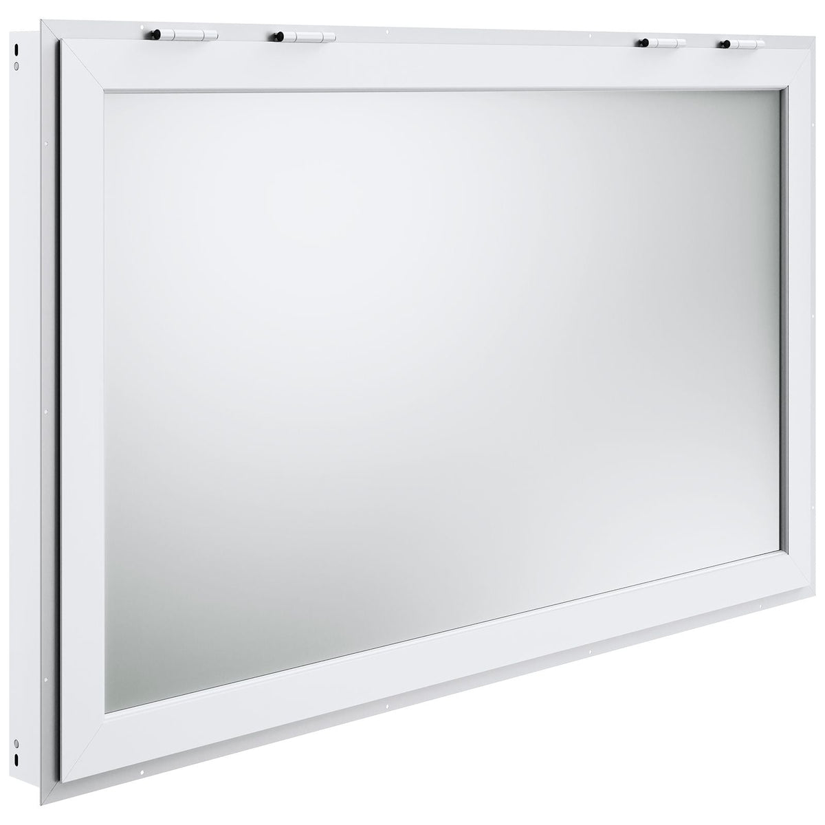 Concession Window 60"x36", Aluminum Alloy Food Truck Service Window with Vertical Lifting Windows & Awning Door & Drag Hook, Up to 85 Degrees Serving Window for Food Trucks Concession Trailers
