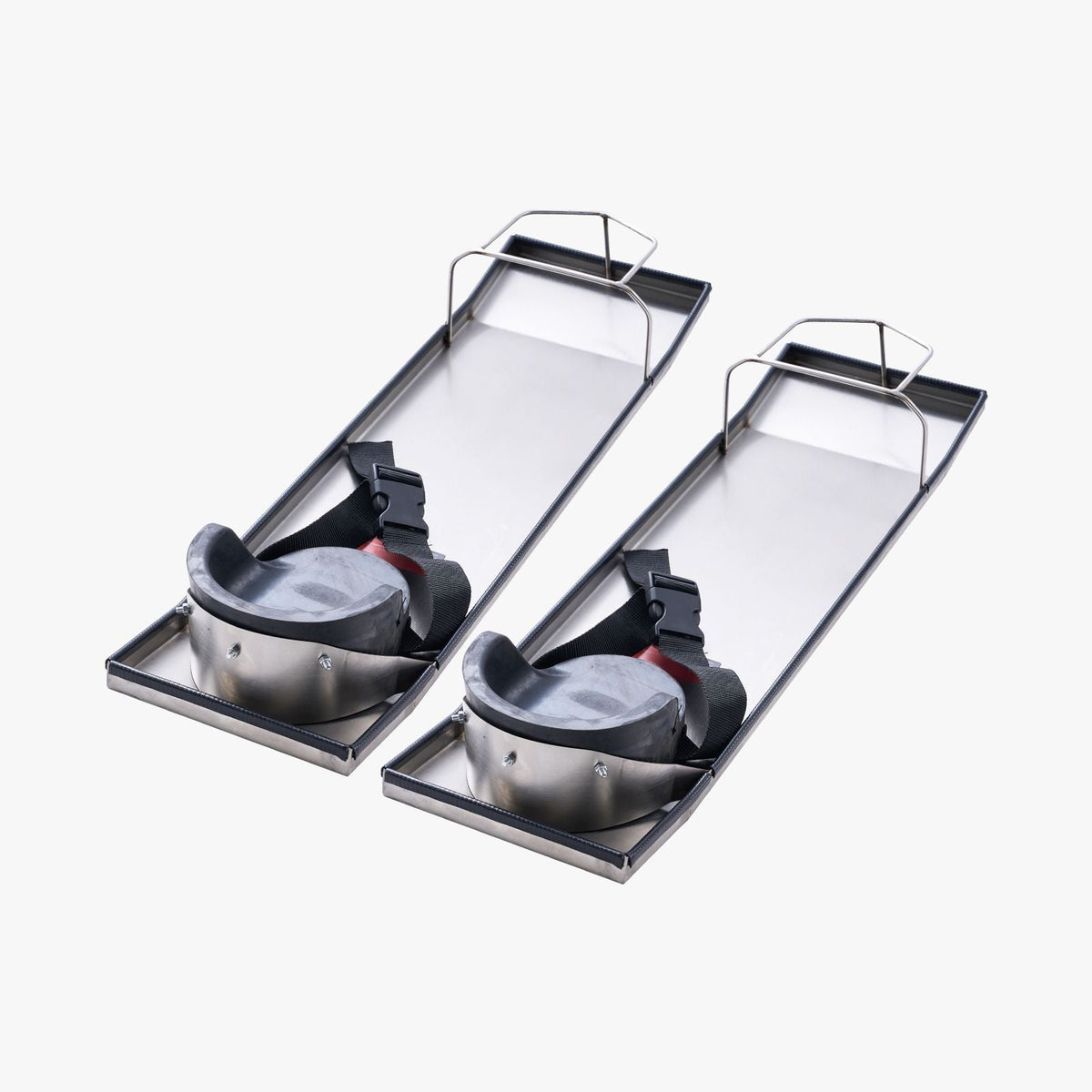 Concrete Knee Boards Stainless Steel, 28'' x 8'' Concrete Sliders, Knee Boards For Concrete, Concrete Knee Pads Moving Sliders, with Knee Pads & Board Straps for Cement and Concrete Finishing