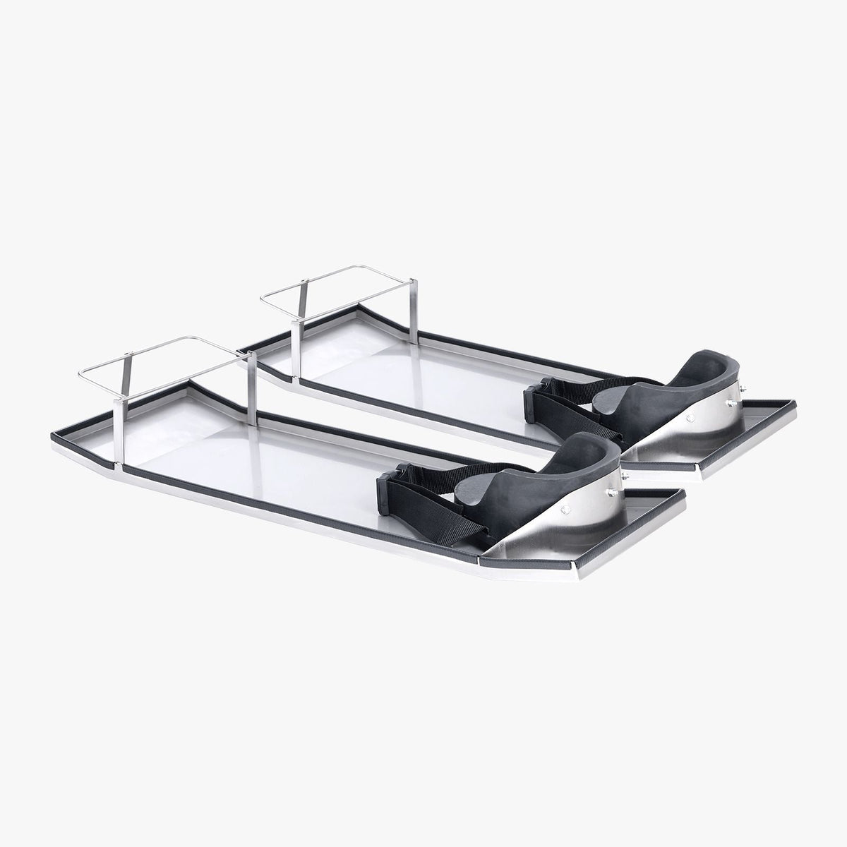 Concrete Knee Boards Stainless Steel, 30'' x 10'' Concrete Sliders, Knee Boards For Concrete, Concrete Knee Pads Moving Sliders, with Knee Pads & Board Straps for Cement and Concrete Finishing