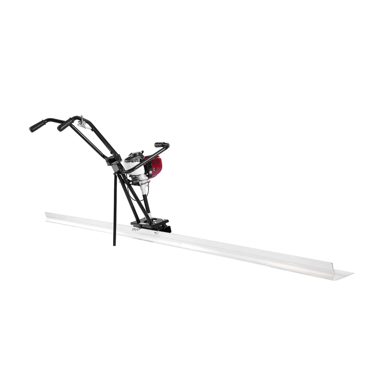Concrete Power Screed, 4 ft Aluminum Board Straight Edge Bar Set, 4 Stroke Cement Finishing Vibrating Motor with Height Adjustable Handles, High Efficient Concrete Tool 6500RPM