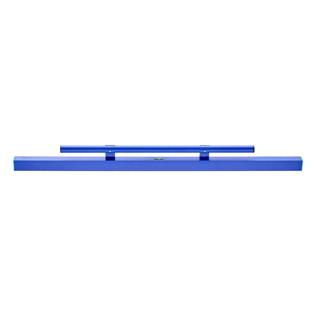 Concrete Screed 48 in Length Manual Screed Board Aluminum Alloy Blue, Built-in Bubble Level, Powder-coated Finish, Lightweight Paver Leveling Tool for Patio, Sidewalk, Garage Floor Finishing