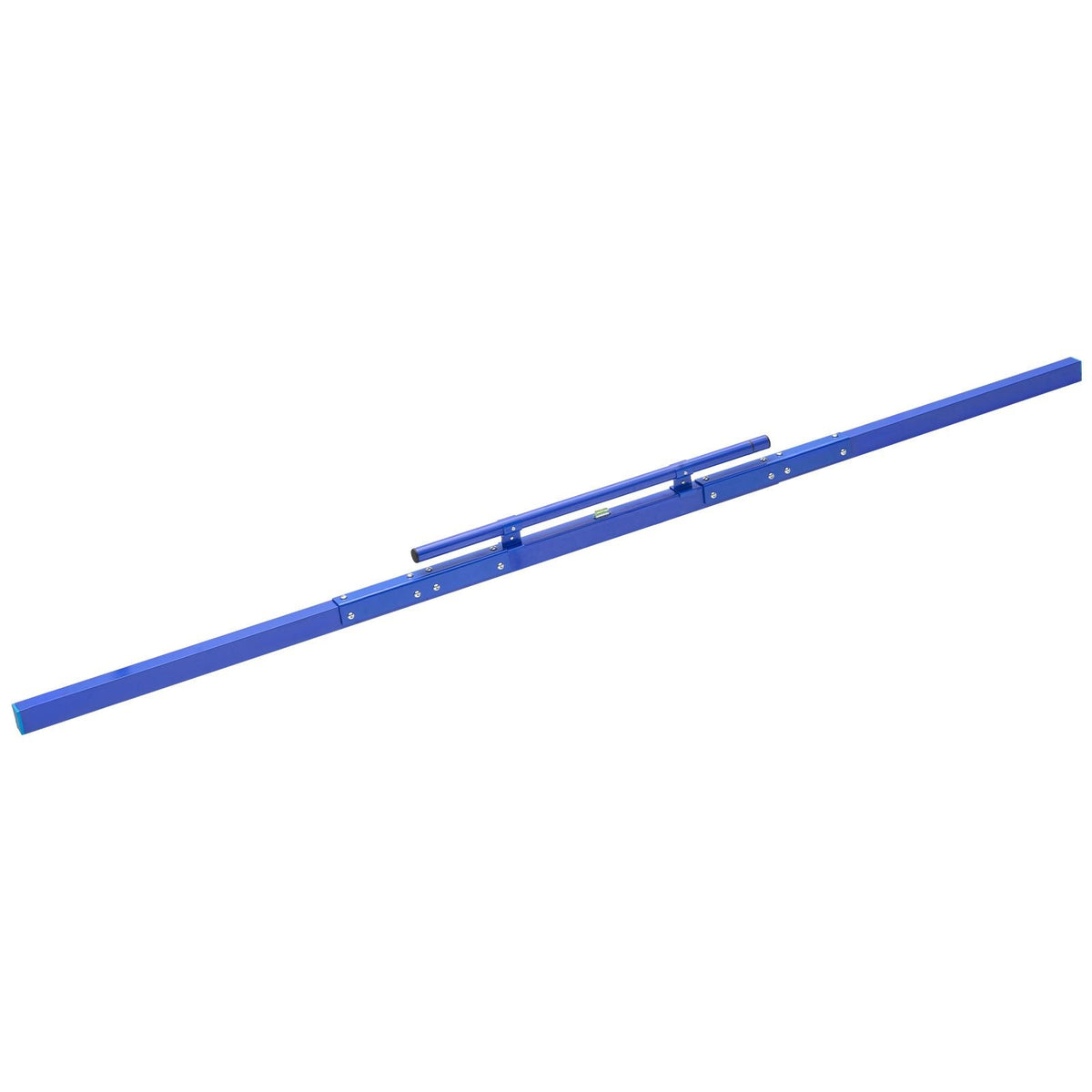 Concrete Screed 96 in Length Manual Screed Board Aluminum Alloy Blue, Built-in Bubble Level, Powder-coated Finish, Lightweight Paver Leveling Tool for Patio, Sidewalk, Garage Floor Finishing