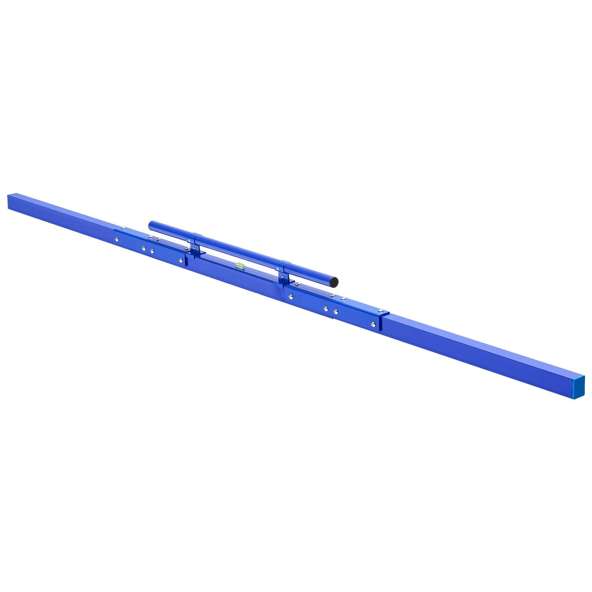 Concrete Screed 96 in Length Manual Screed Board Aluminum Alloy Blue, Built-in Bubble Level, Powder-coated Finish, Lightweight Paver Leveling Tool for Patio, Sidewalk, Garage Floor Finishing