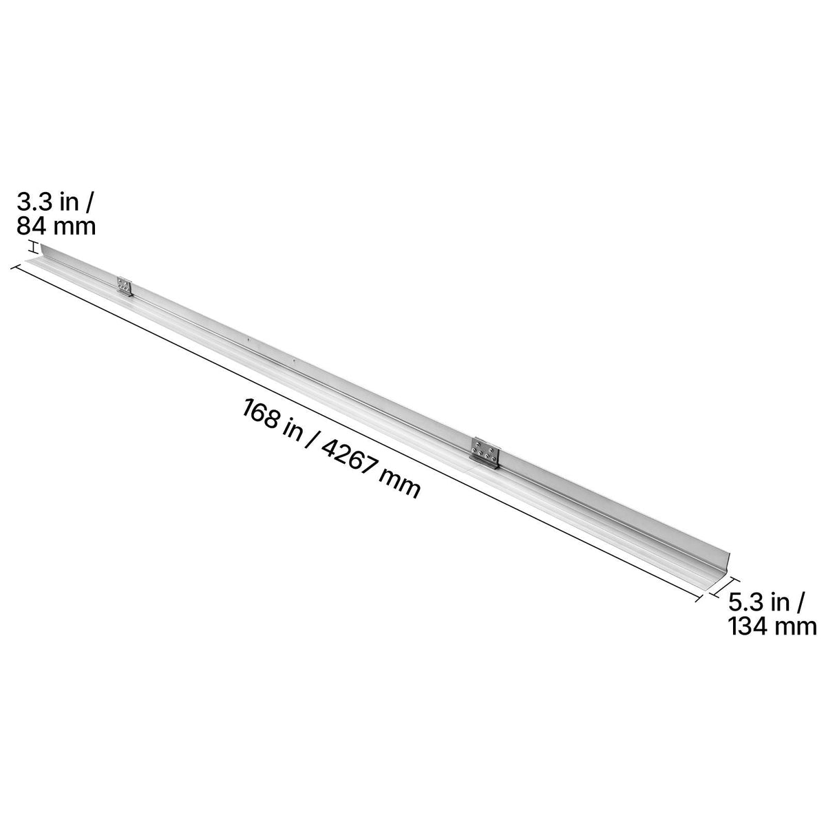 Concrete Screed Blade 14 ft Length Aluminum Alloy Board Leveling Tool, 5.3 in Wide Straight Edge, Wide Coverage, Replacement Surface Leveler for Driveway, Patio, Sidewalk, Garage Floor Finishing