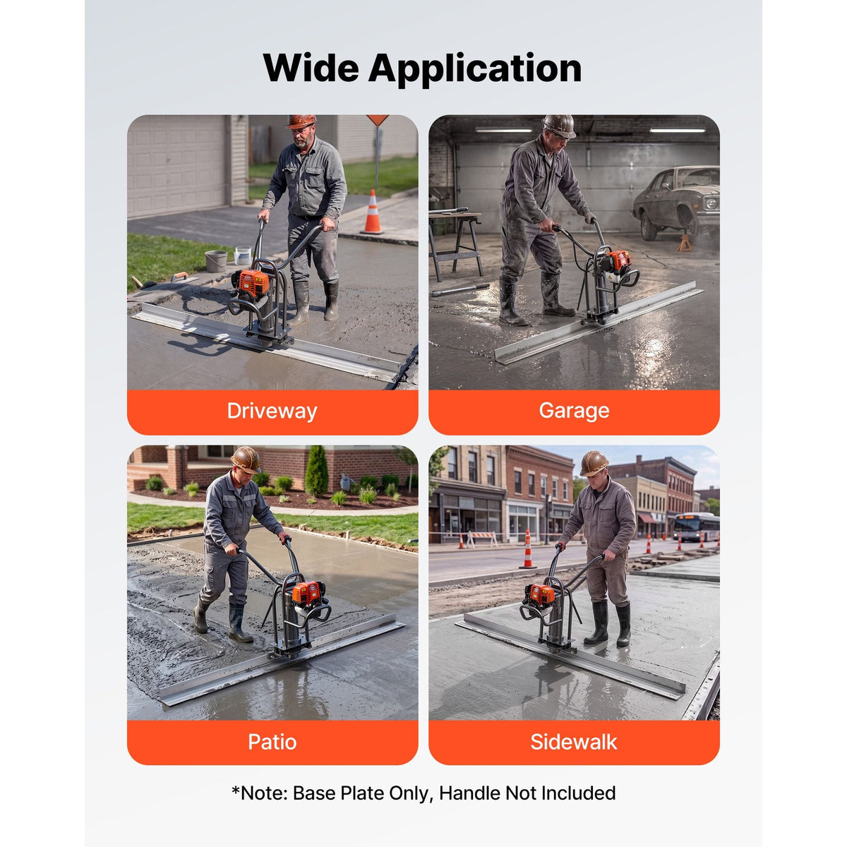 Concrete Screed Blade 6 ft Length Aluminum Alloy Board Leveling Tool, 5.3 in Wide Straight Edge, Wide Coverage, Replacement Surface Leveler for Driveway, Patio, Sidewalk, Garage Floor Finishing
