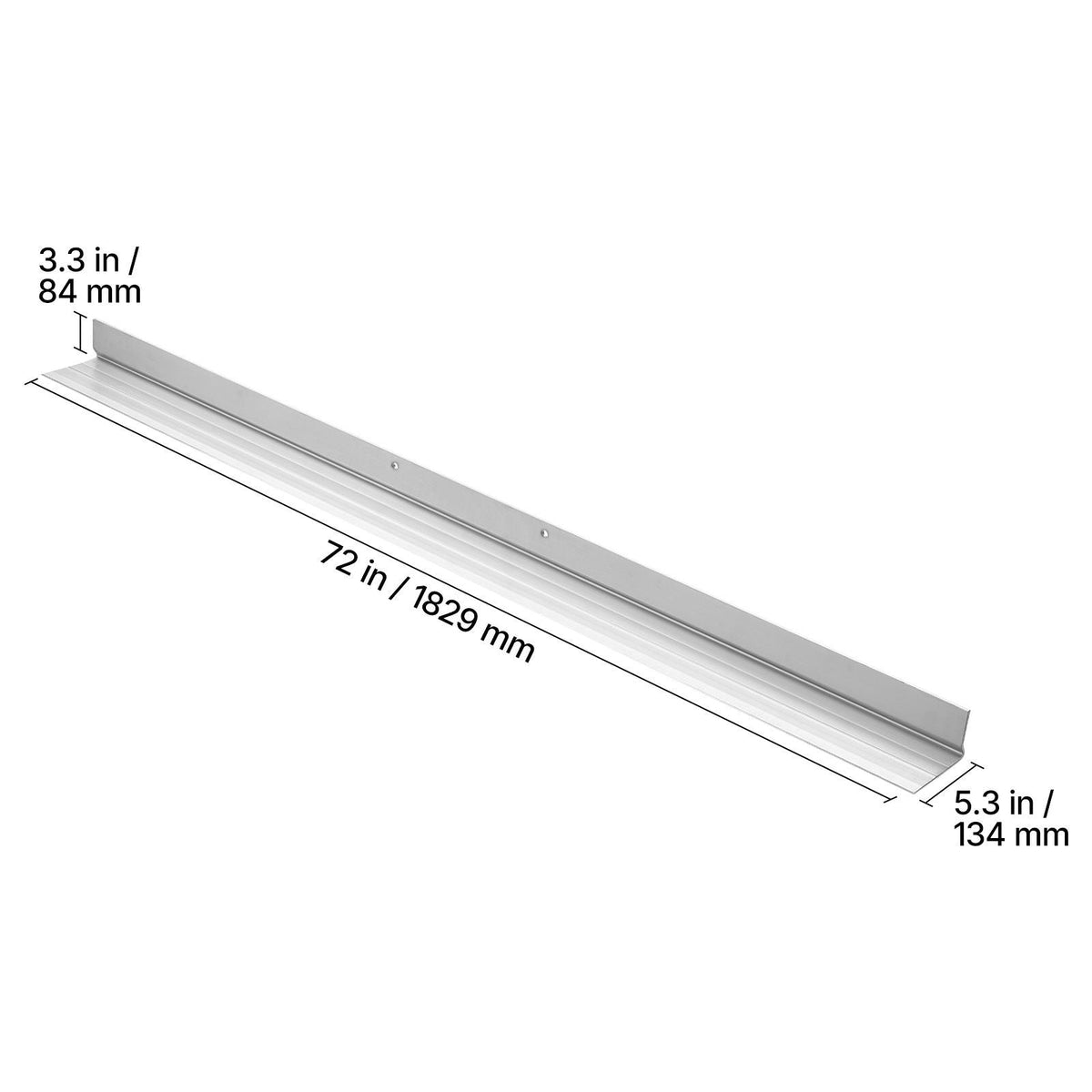 Concrete Screed Blade 6 ft Length Aluminum Alloy Board Leveling Tool, 5.3 in Wide Straight Edge, Wide Coverage, Replacement Surface Leveler for Driveway, Patio, Sidewalk, Garage Floor Finishing