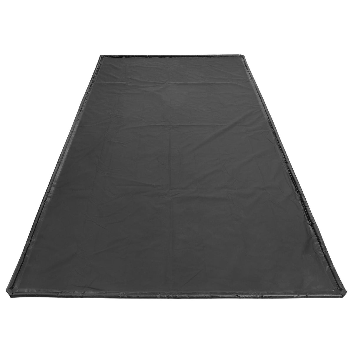 Containment Mat, 7 ft 9 in x 16 ft, Non-Slip PVC Garage Floor Mat with a Cleaning Squeegee, Heavy Duty Durable Waterproof Containment Protection from Snow, Rain and Mud for Cars Parking, Black