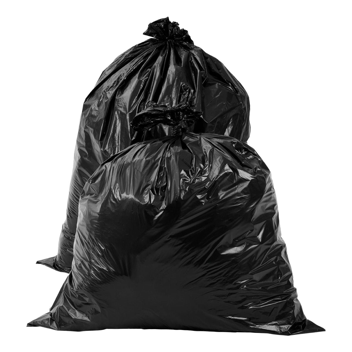 Contractor Trash Bags, 40-45 Gallon Heavy Duty Contractor Trash Bags, 1.7 MIL Thick Large Black Industrial Garbage Bag, Big Garbage Bag (50 Count), for Commercial, Household and Industrial Use