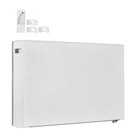 Convection Panel Heater, 1500W Electric Panel Space Heater with Remote & Touch Control, 3 Modes, 24H Timer, Stand or Wall Mount Design with Anti-Tipping & Overheat Protection for Home and Office