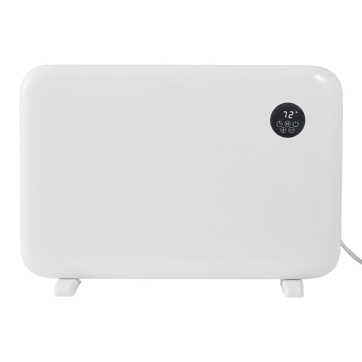 Convection Panel Heater, 1500W Electric Panel Space Heater with Remote & Touch Control, Portable Stand or Wall Mount Design with Anti-Tipping and Overheat Protection for Home and Office, White