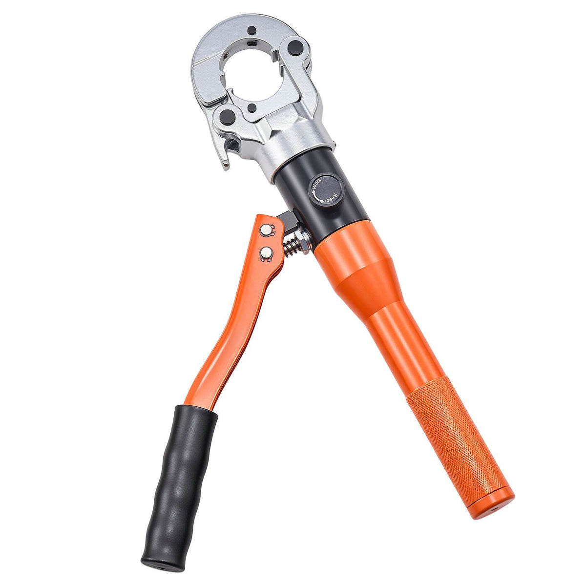 Copper Pipe Crimping Tool, Hydraulic Driven Pro Press Tool with 1/2", 3/4", 1" Jaws for Copper Tube & 3/8", 1/2", 5/8", 3/4", 1" Jaws for ASTM F1807 PEX Pipe Copper Ring - with Carrying Case