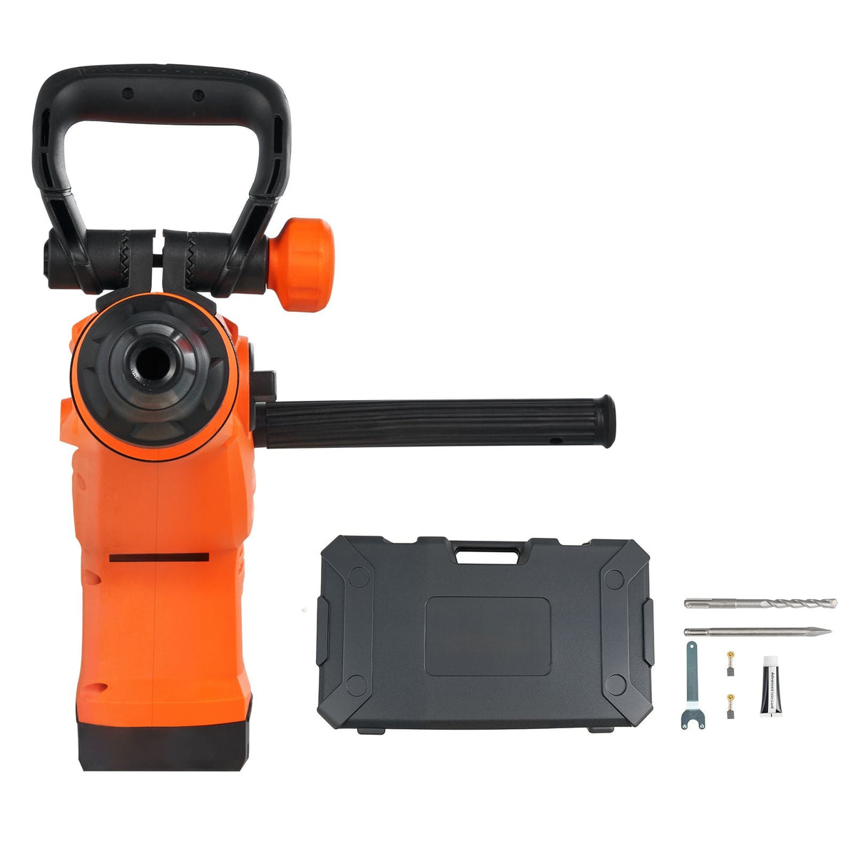 Corded Hammer Drill, 1600W 175-350RPM Electric Demolition Drills, 2-Inch SDS-Max Rotary Hammer Driver, 3 Functions Chipping Power Tool Kit for Concrete, Drilling Wood Plastic