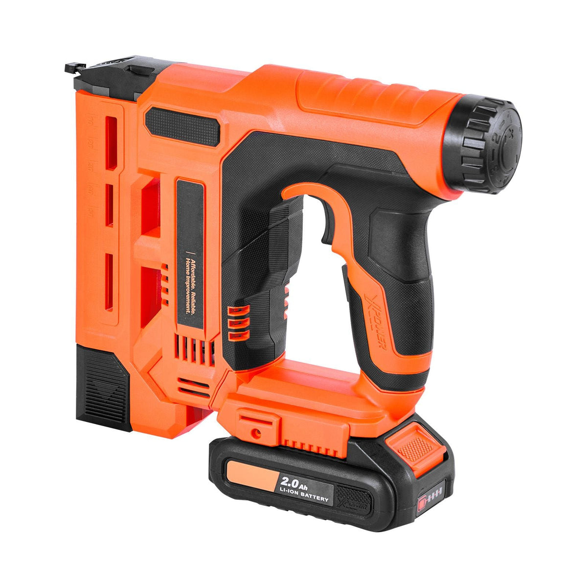 Cordless Brad Nailer, 2-in-1 Nail Gun Staple Gun, 18 Gauge 1-1/4 inch, Includes 500 Pcs Staples and 500 Pcs Nails, with Battery and Charger, Non-Slip Rubber Grip, for Woodworking DIY Projects