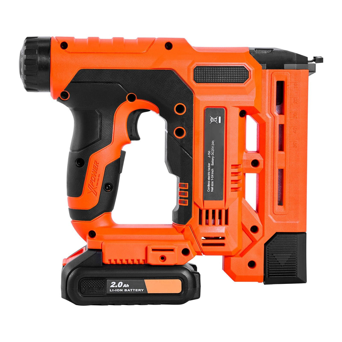 Cordless Brad Nailer, 2-in-1 Nail Gun Staple Gun, 18 Gauge 1-1/4 inch, Includes 500 Pcs Staples and 500 Pcs Nails, with Battery and Charger, Non-Slip Rubber Grip, for Woodworking DIY Projects