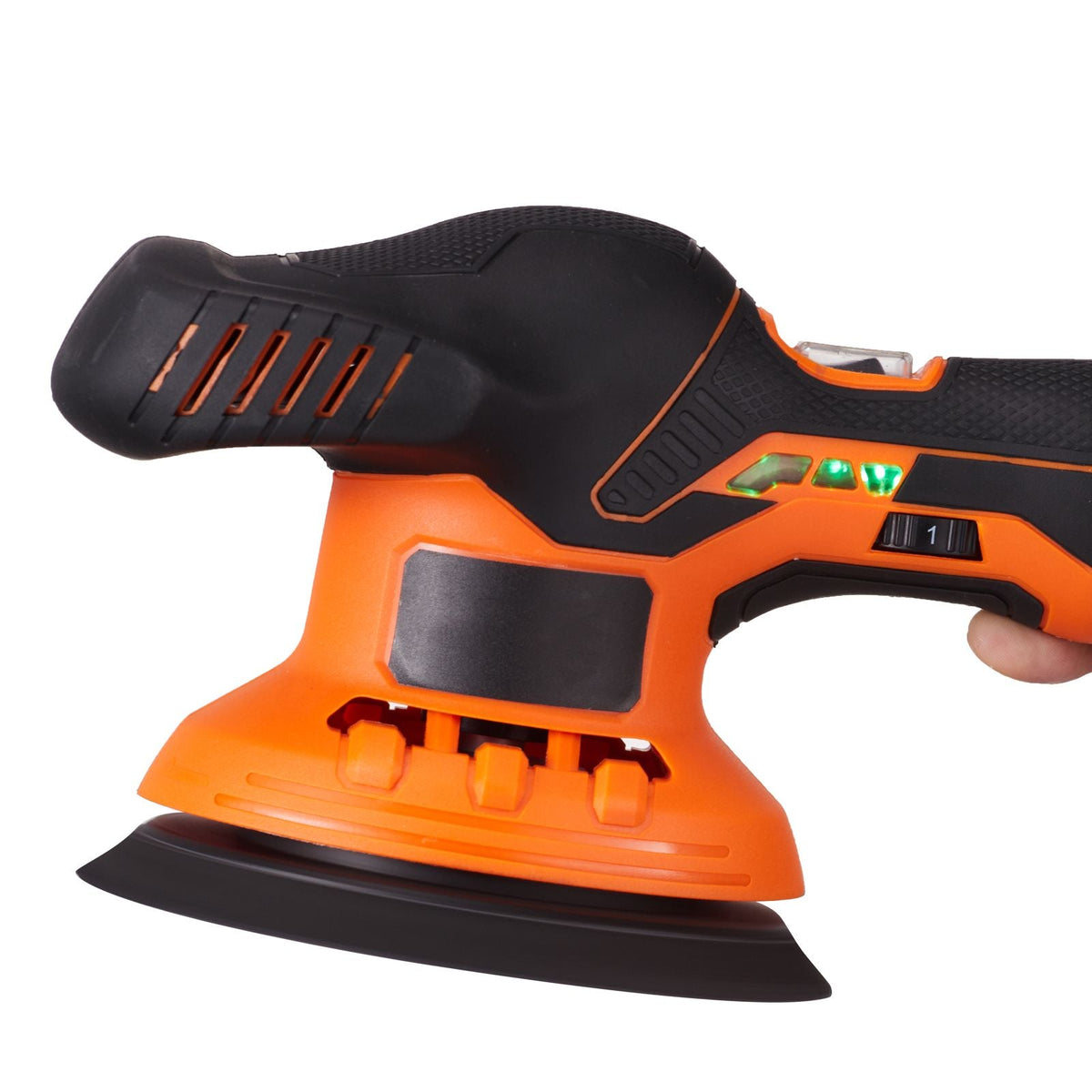 Cordless Buffer Polisher, with 2PCS 12V 4.0Ah Lithium Batteries, 6-inch Cordless Car Buffer Polisher Waxer 6 Variable Speed 5200RPM, 4 Polishing Pads for Car Detailing, Sanding, Polishing, Waxin