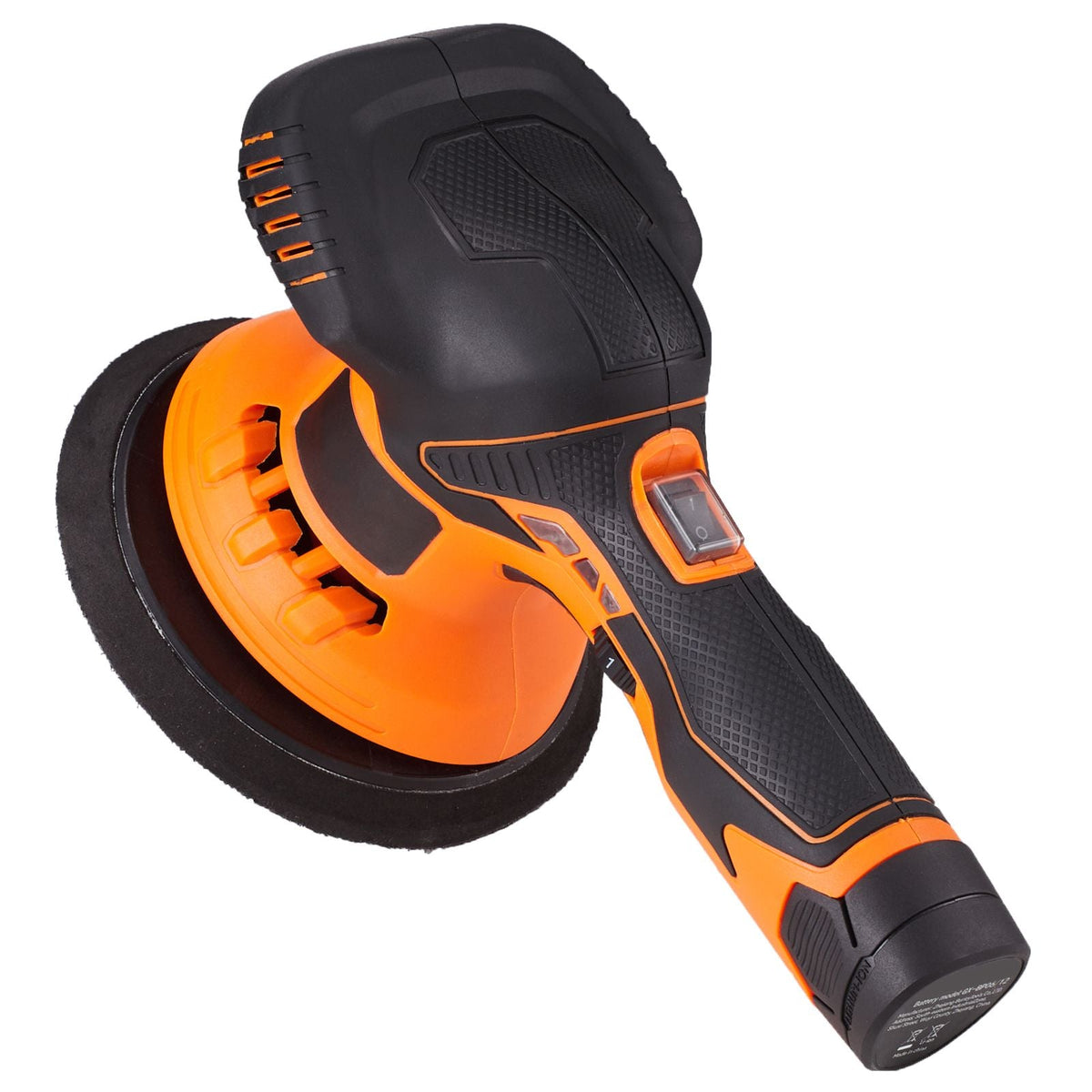 Cordless Buffer Polisher, with 2PCS 12V 4.0Ah Lithium Batteries, 6-inch Cordless Car Buffer Polisher Waxer 6 Variable Speed 5200RPM, 4 Polishing Pads for Car Detailing, Sanding, Polishing, Waxin