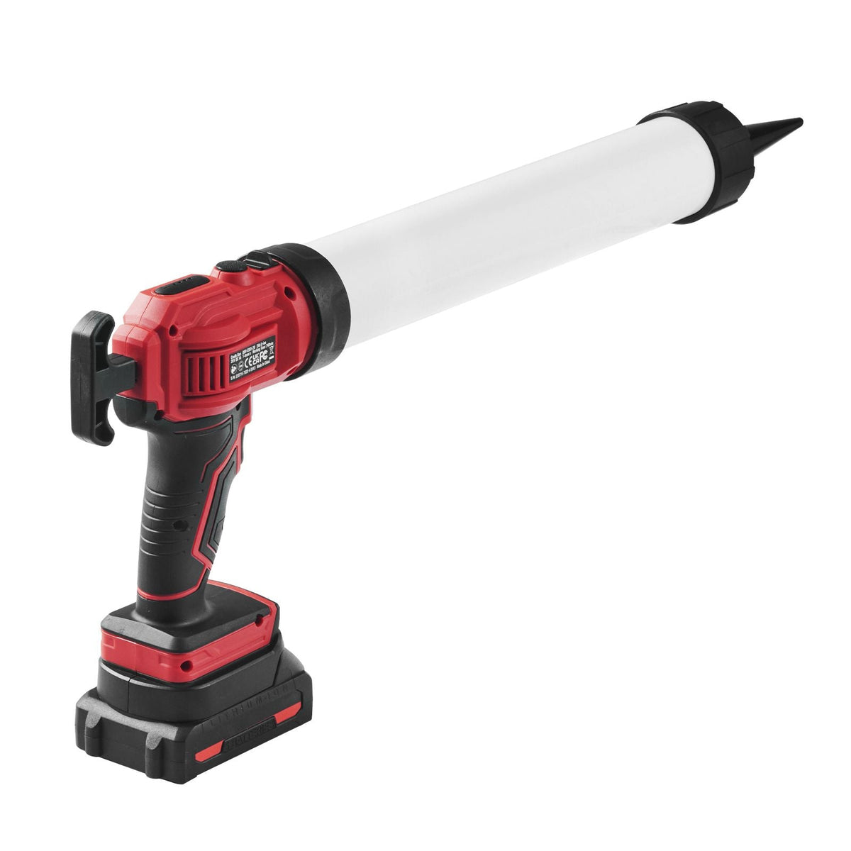 Cordless Caulking Gun 20oz/600ml, 20V Electric Sausage Caulking Gun with 4 Adjustable Speeds, Anti-Drip Battery Powered Caulk Gun & 2.0AH Battery, Fast Charger, LED Light for Filling, Sealing