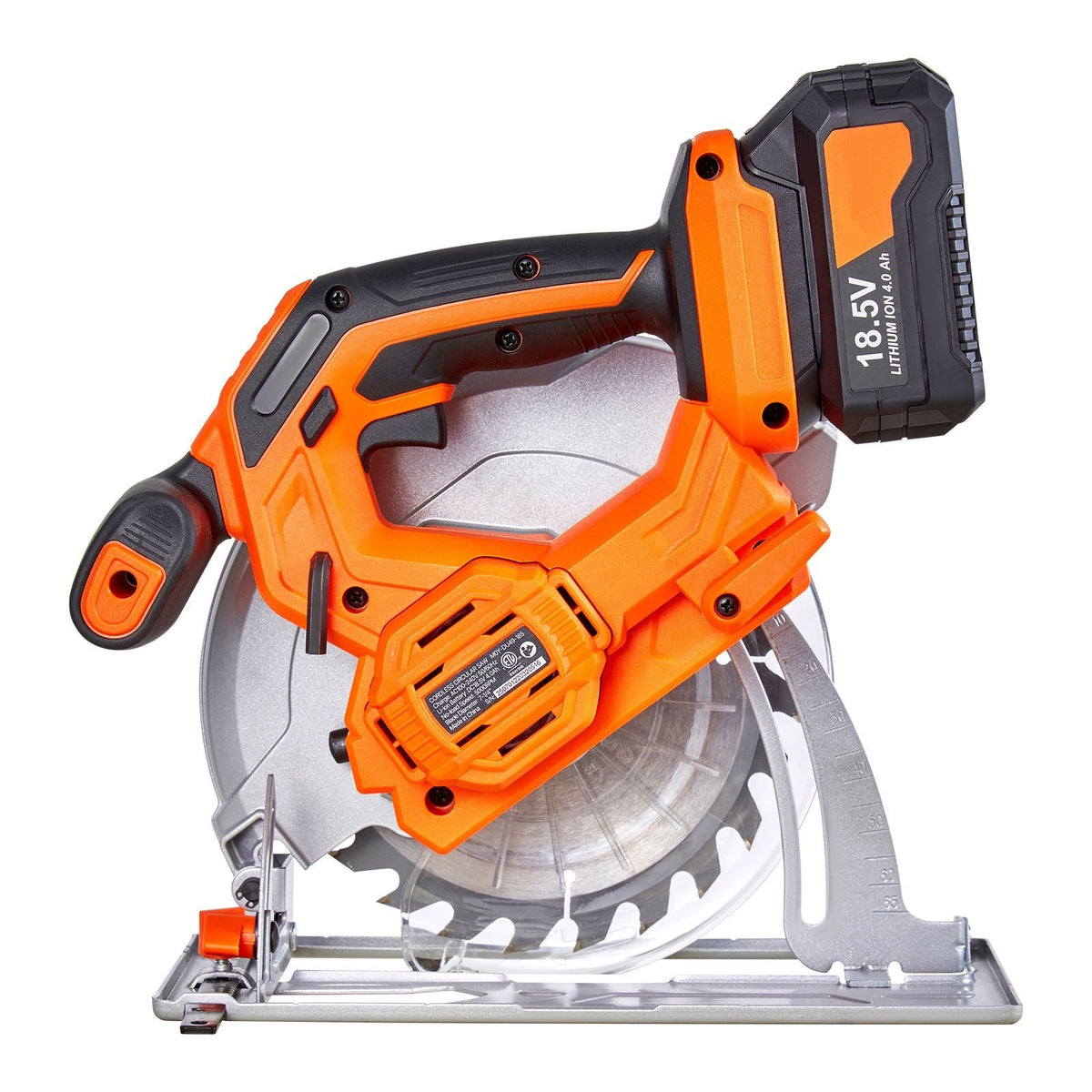 Cordless Circular Saw, 7-1/4 inch Blade, 5000 RPM Speed, 0-45 Degree Bevel Capability, Brushless Motor, LED Light, Electric Circular Saw Kit with Battery and Charger Included, for Wood Cutting