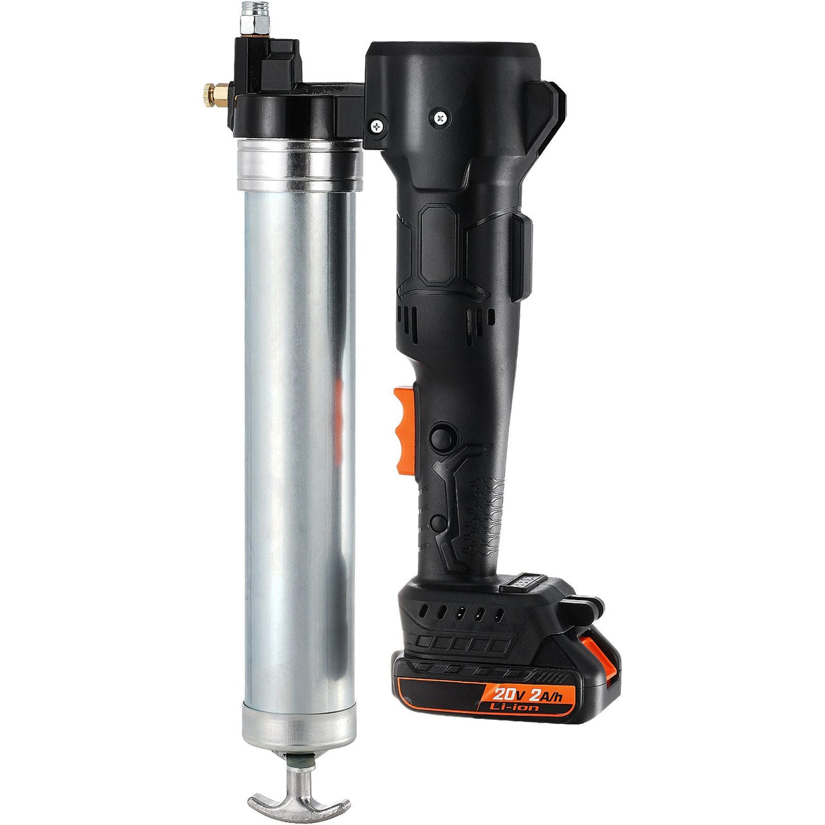 Cordless Grease Gun, 20-Volt, 10,000 PSI, 39" Long Hose, Electric Grease Gun Kit Professional High Pressure Battery Powered Grease Gun with Carrying Case, Two Batteries & Charger Included, Black