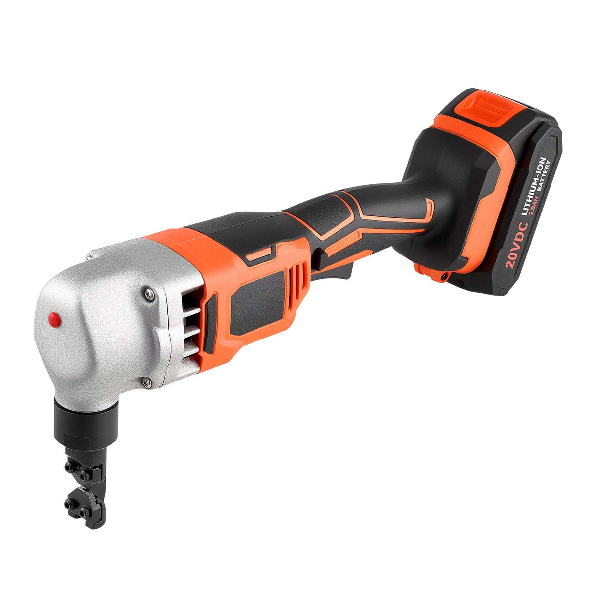 Cordless Metal Nibbler, with 18 V 2000 mAh Battery, 1200 RPM Brushless Motor, Electric Nibbler Metal Cutter with Plastic Carrying Case for Cutting Stainless Steel, Aluminum, and Copper Sheet