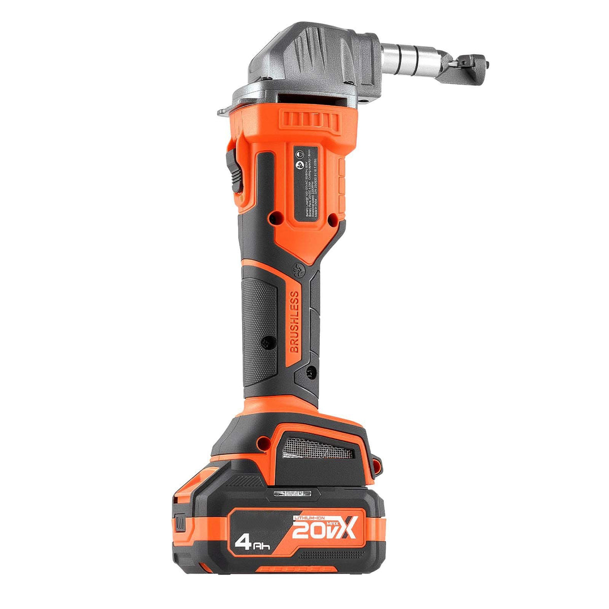 Cordless Metal Nibbler, with 20 V 4000 mAh Battery, 2200 RPM Efficient Brushless Motor, Electric Nibbler Metal Cutter with Plastic Carrying Case for Cutting Steel Sheet and Aluminum Sheet