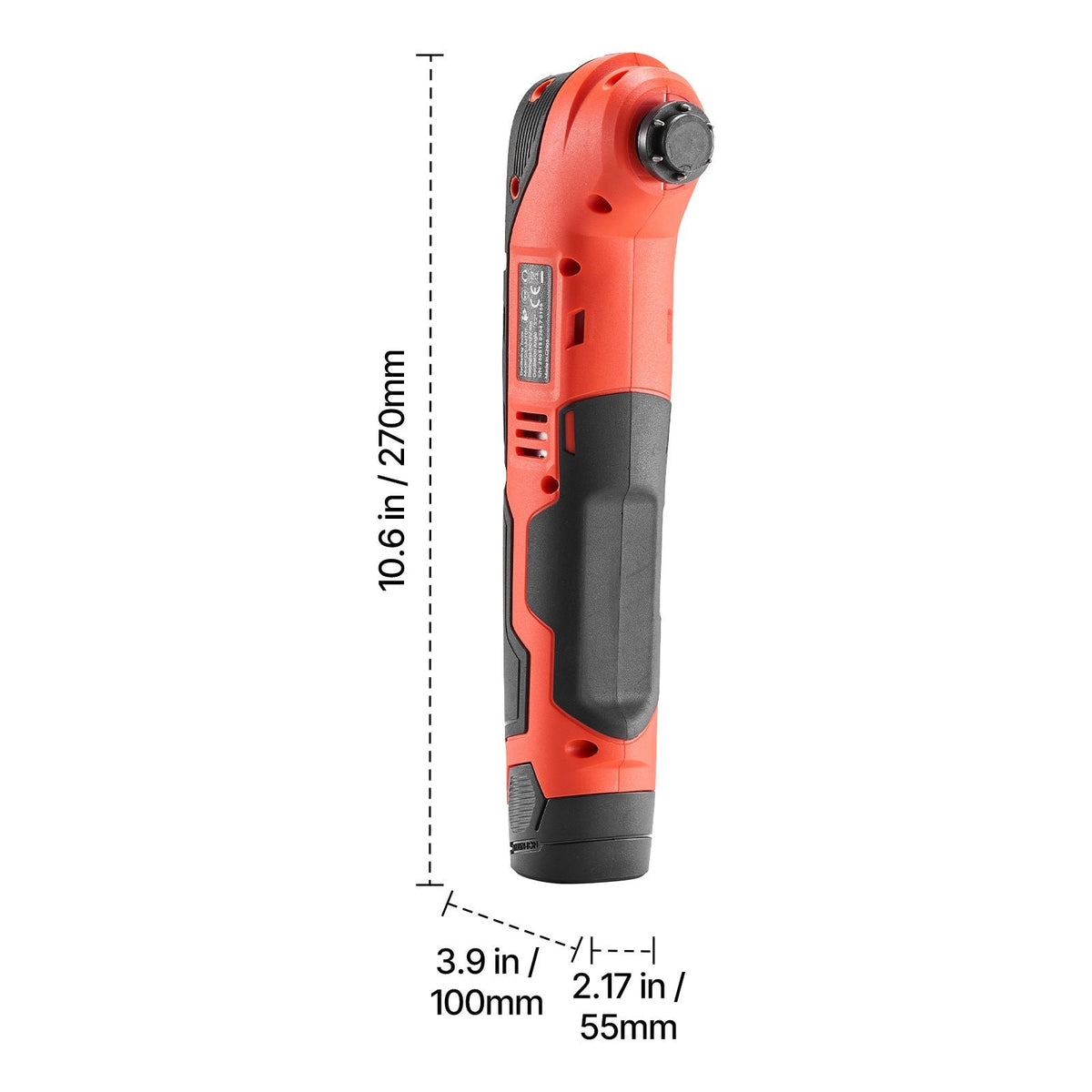 Cordless Oscillating Tool, 12V Multitool Oscillating Saw Tool with 6 Variable Speeds 6000 - 17500 OPM, 3.2° Oscillation Angle, 2.0Ah Battery Pack & Charger, 8PCS Saw Accessories & LED Work Light